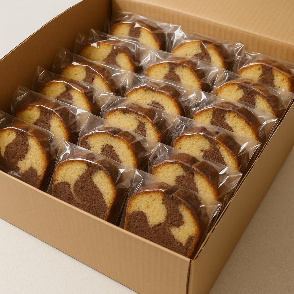 Caja de Queques Mármol Deluxe