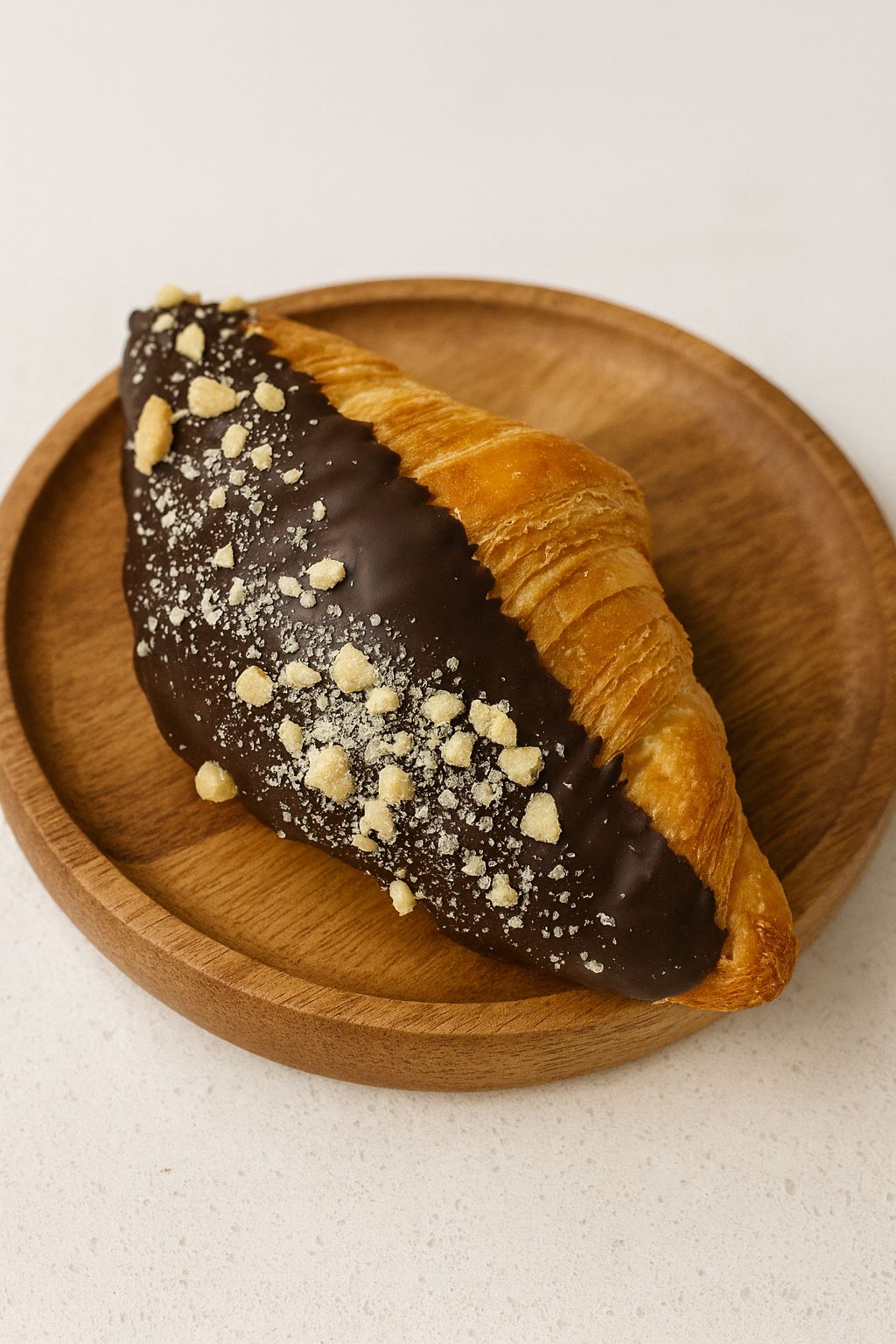 Caja Croissant Relleno Nutella cubierto en Chocolate